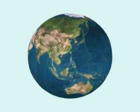 Sphère texturée Terre